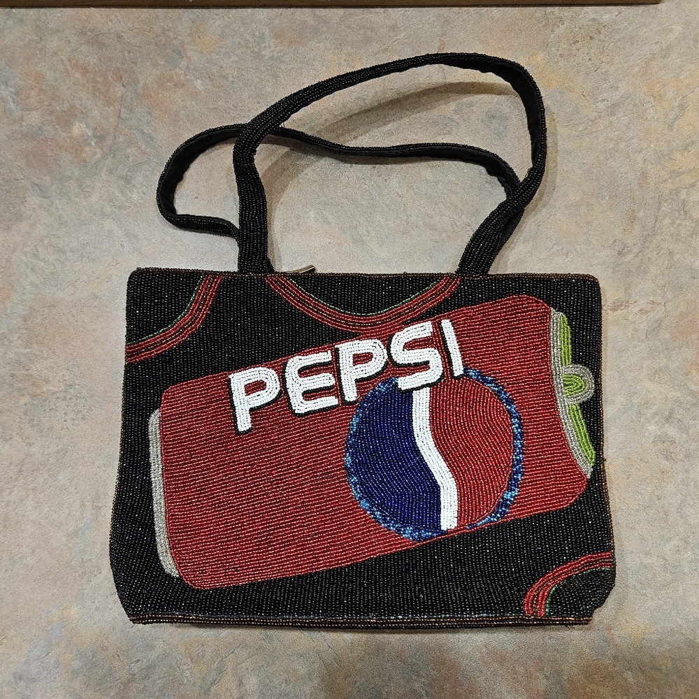 Beaded Pepsi Purse